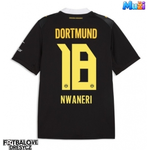 Borussia Dortmund Ethan Nwaneri #18 Venkovní Dres 2026-27 Krátký Rukáv